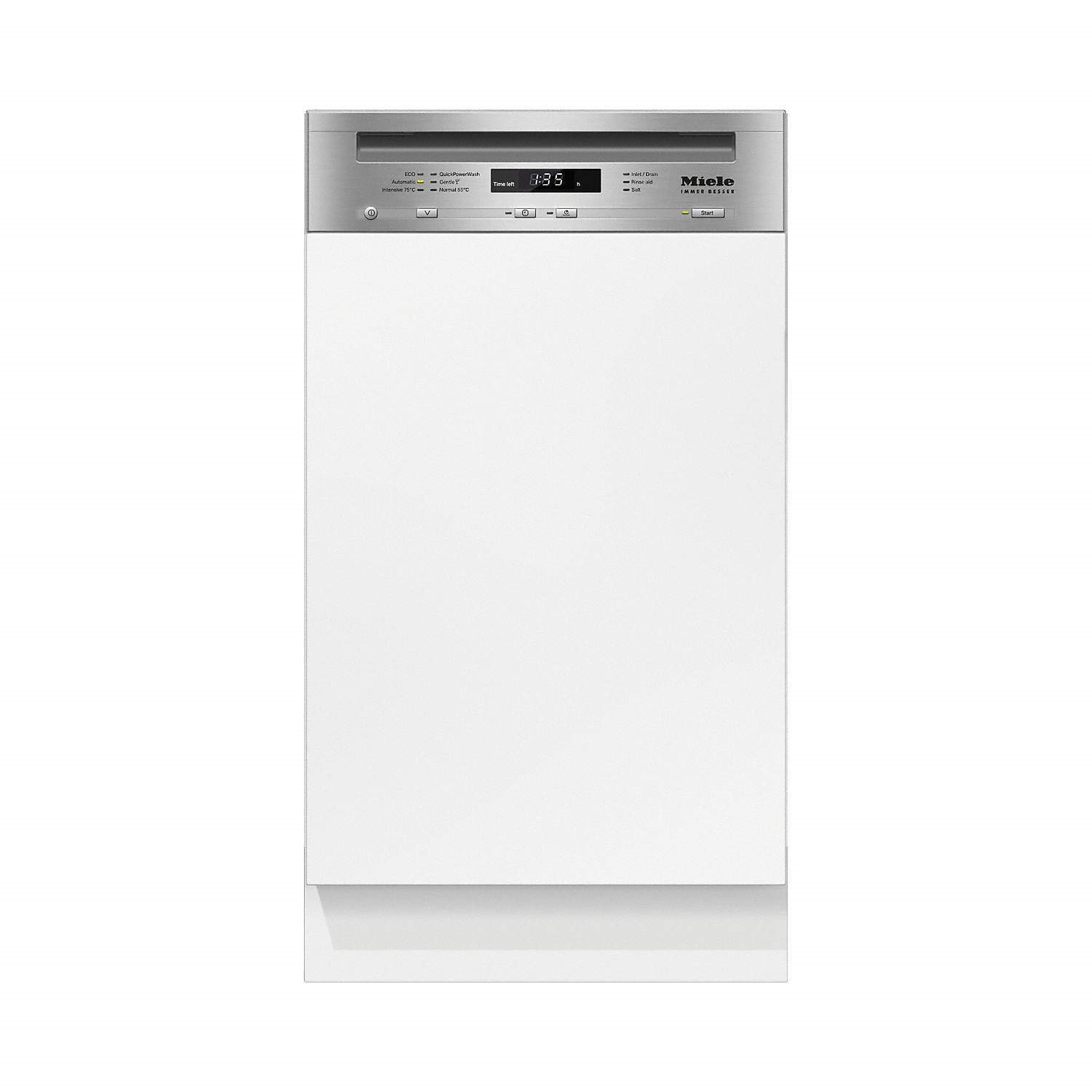 Semi integrated shop slimline dishwasher