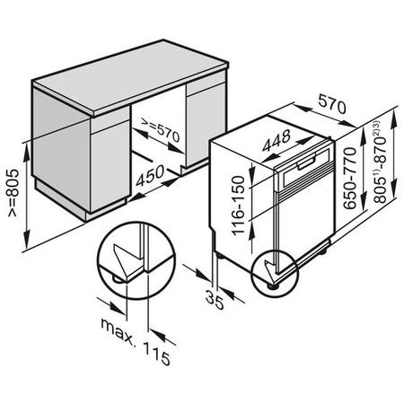 Miele G4720SCiwh 9 Place Slimline Semi-integrated Dishwasher White Panel