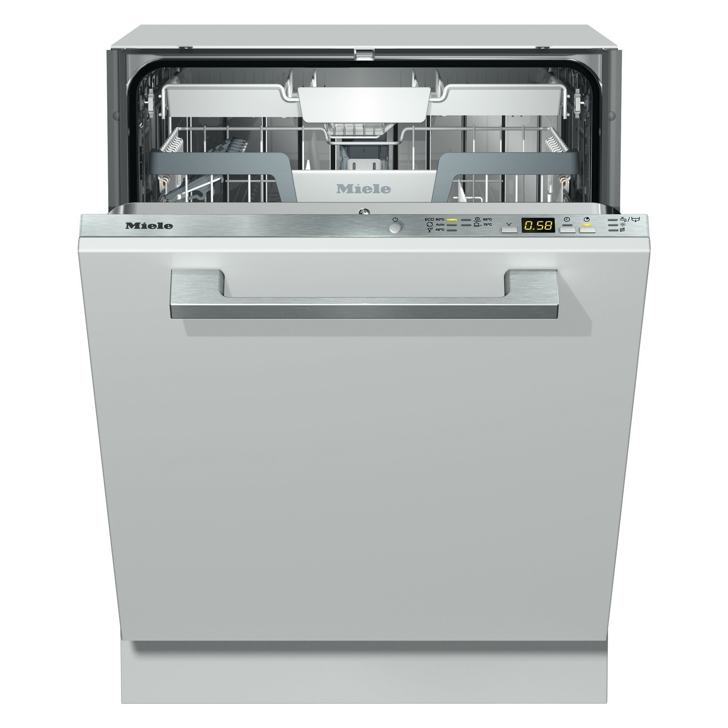 miele integrated dishwasher with cutlery tray