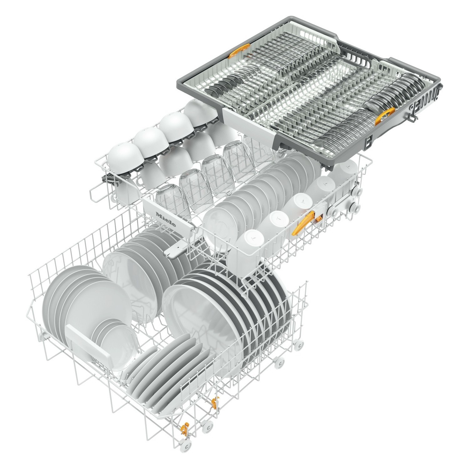 miele fully integrated dishwasher with cutlery tray