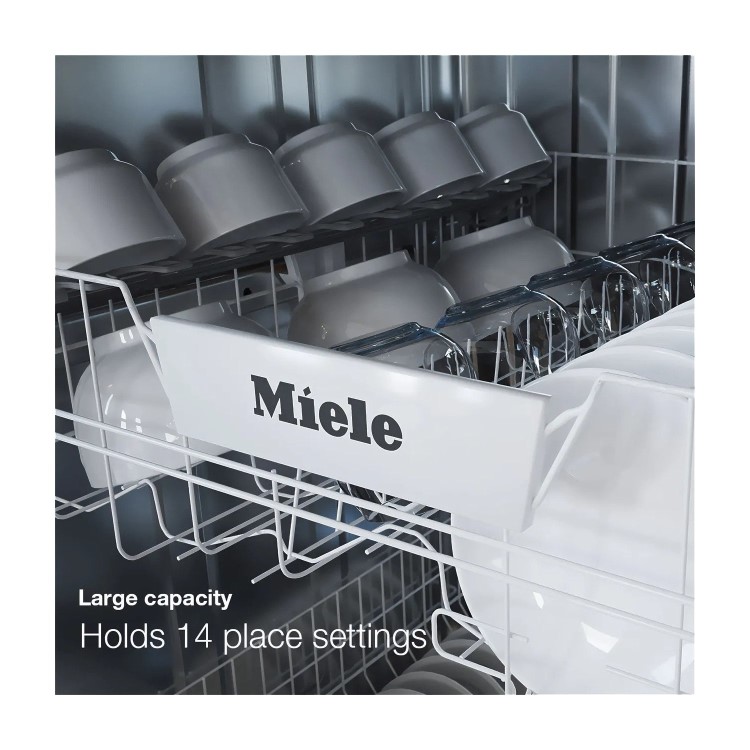 Miele Active S Integrated Dishwasher - D-Rated, Stainless steel control panel