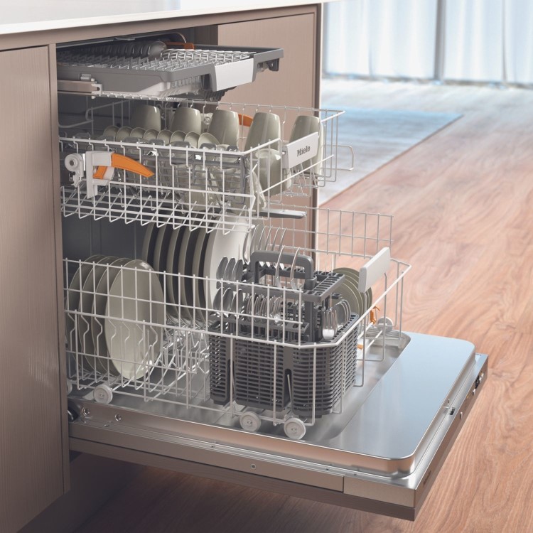 Miele Series 5 Integrated Dishwasher - B-Rated, Silver control panel