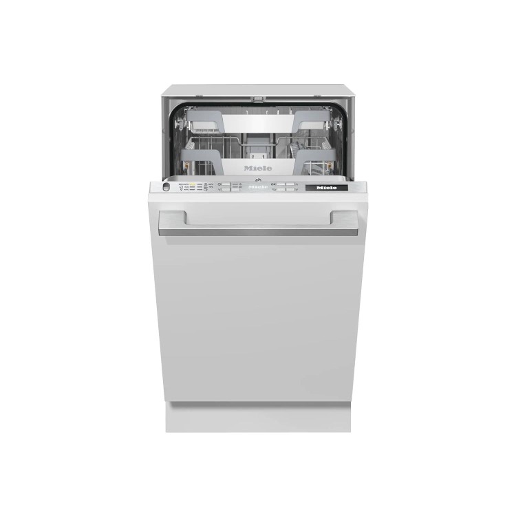 Miele Integrated Slimline Dishwasher - QuickPowerWash Silver control panel