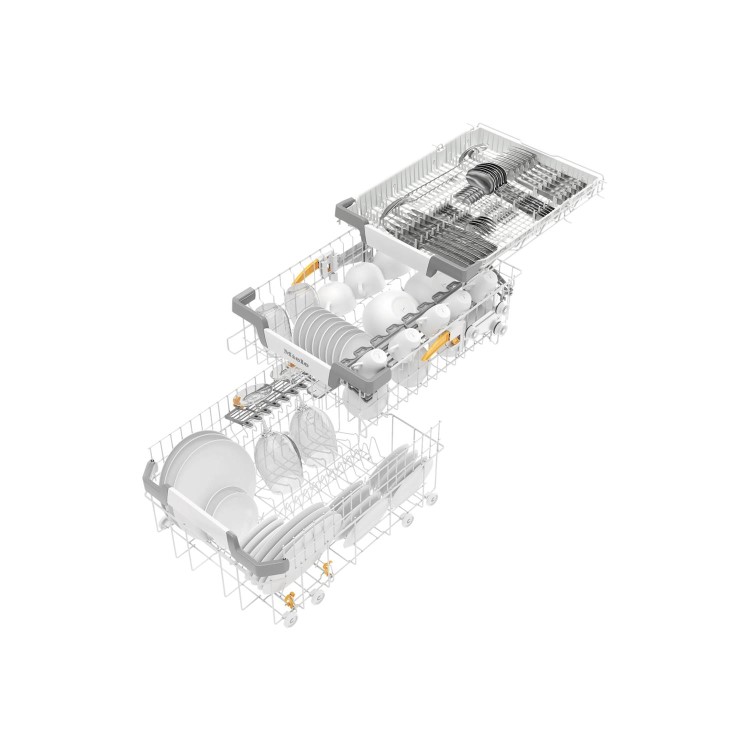 Miele Integrated Slimline Dishwasher - QuickPowerWash Silver control panel