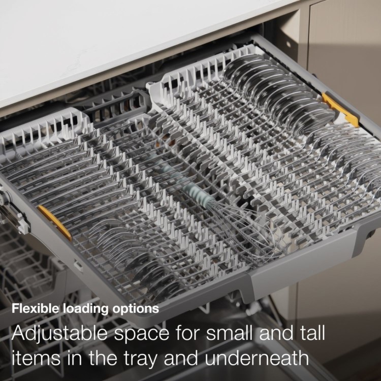 Miele Integrated Dishwasher - QuickPowerWash A-rated Silver control panel