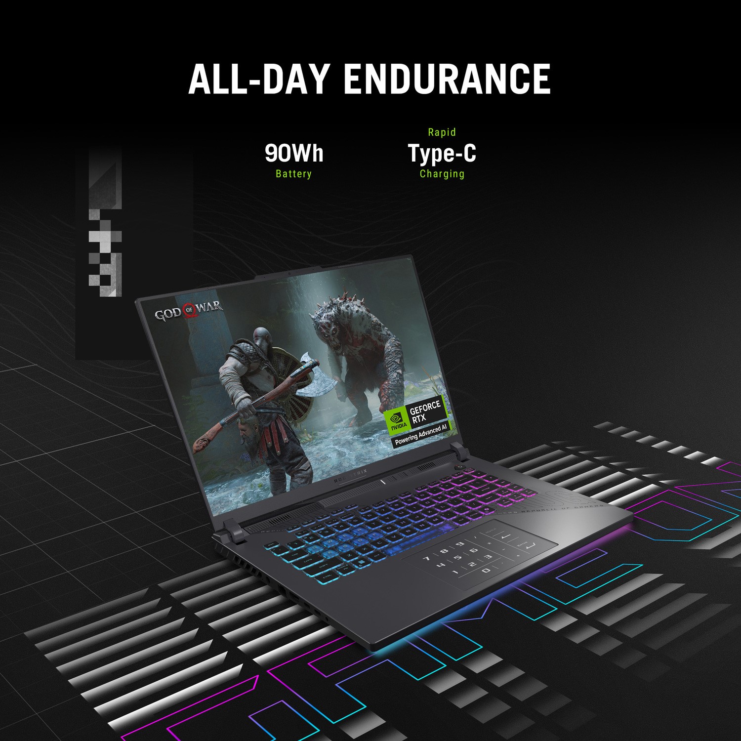 ASUS ROG Strix G16 AMD Ryzen 9 16GB RAM 1TB SSD NVIDIA GeForce RTX G614PP-RV230W – image 7
