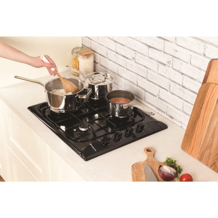 Hotpoint G640SK 60cm Wide 4 Burner Gas Hob