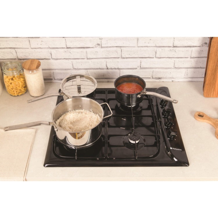 Hotpoint G640SK 60cm Wide 4 Burner Gas Hob