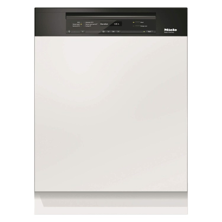 Miele G6410SCiobbl 14 Place Semi-integrated Dishwasher With Cutlery Tray And Obsidian Black Control