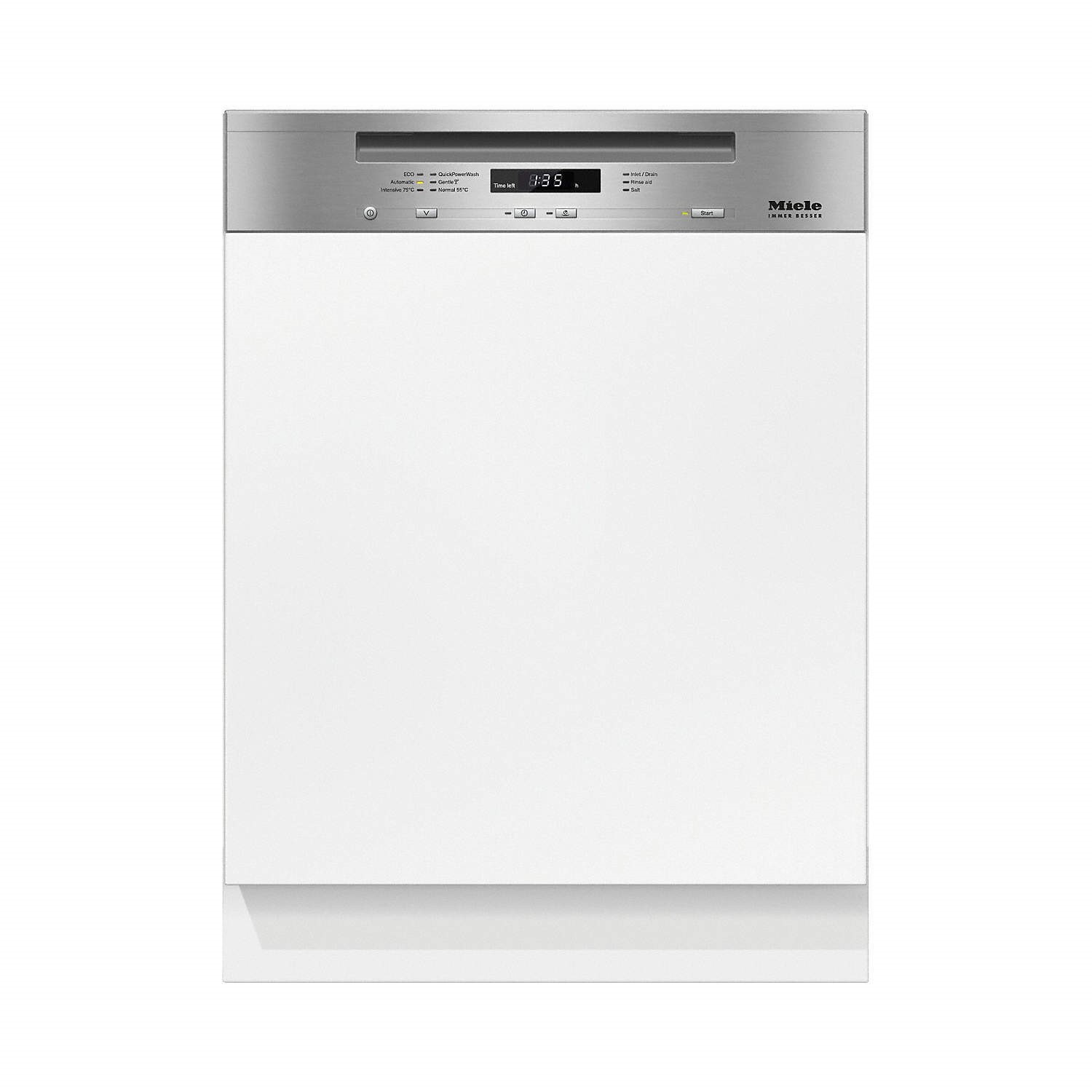 Miele G6620SCiclst 14 Place SemiIntegrated Dishwasher CleanSteel Appliances Direct