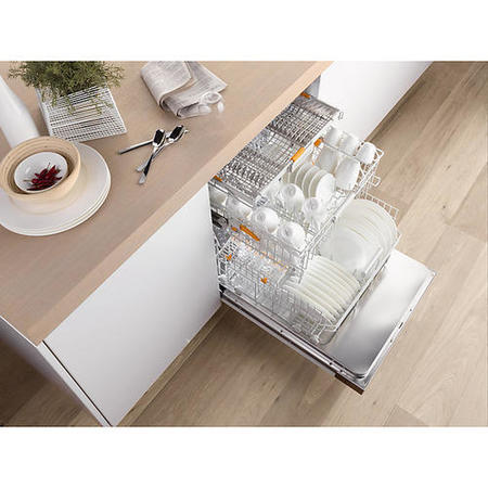 Miele G6620SCiwh 14 Place Semi-integrated Dishwasher With Cutlery Tray White Panel
