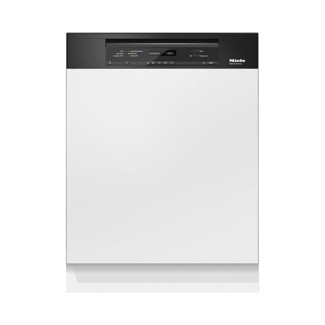 Miele G6730SCiobbl 60cm 14 Place Semi-integrated Dishwasher With Cutlery Tray Obsidian Black Panel