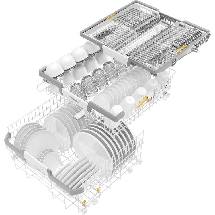 Miele G 7200 Sci 14 Place Settings Semi Integrated Dishwasher - White