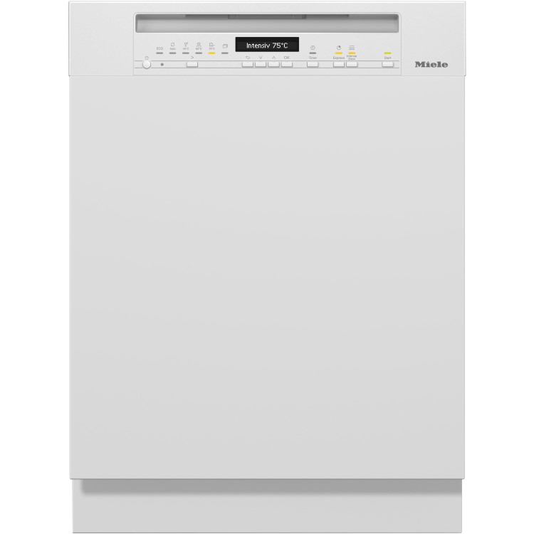 Miele G 7200 Sci 14 Place Settings Semi Integrated Dishwasher - White