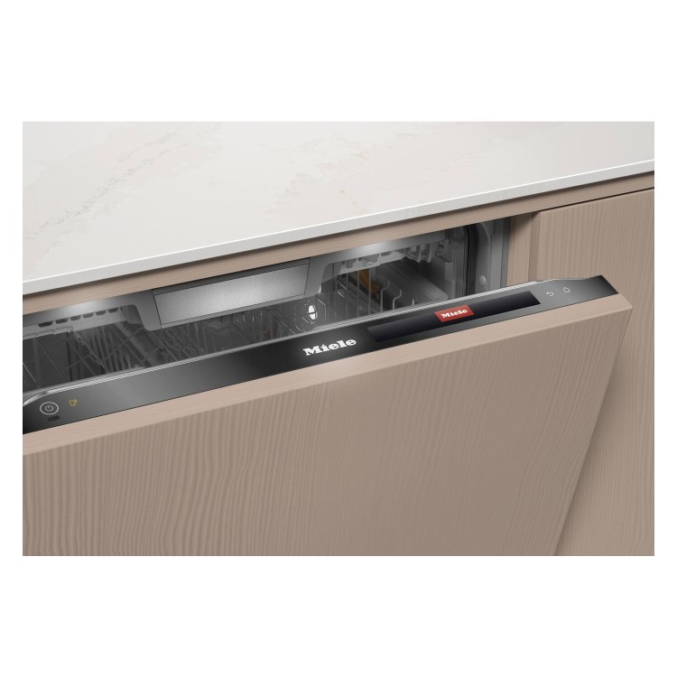 Miele AutoDos K2O Integrated Dishwasher - A Rated Black control panel