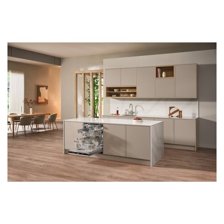 Miele AutoDos K2O Integrated Dishwasher - A Rated Black control panel