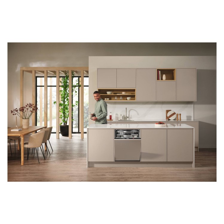 Miele AutoDos K2O Integrated Dishwasher - A Rated Black control panel