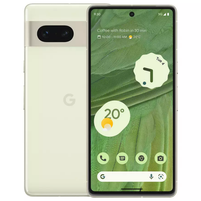 Google Pixel 7 128GB 5G SIM Free Smartphone - Lemongrass Green