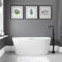 Freestanding Double Ended Back to Wall Bath 1700 x 800mm - Gable