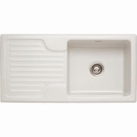 Franke GAK611 Galassia Ceramic Single Bowl Sink - White