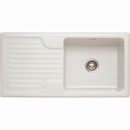 Franke GAK611 Galassia Ceramic Single Bowl Sink - White