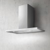 Elica GALAXY-LED-WH 80cm Chimney Cooker Hood - White Glass/Stainless Steel