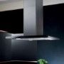 Elica GXY-ISL-SS-BLK Galaxy Stainless Steel and Black Glass 90cm Island Cooker Hood