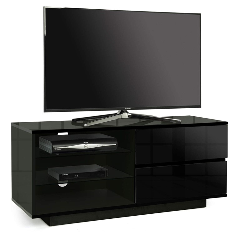 MDA Designs Gallus TV Cabinet in Black High Gloss - up to 55 inch