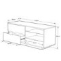 MDA Designs Gallus TV Cabinet in High Gloss White - up to 55 inch