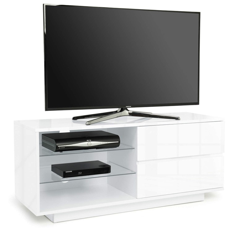 MDA Designs Gallus TV Cabinet in High Gloss White - up to 55 inch