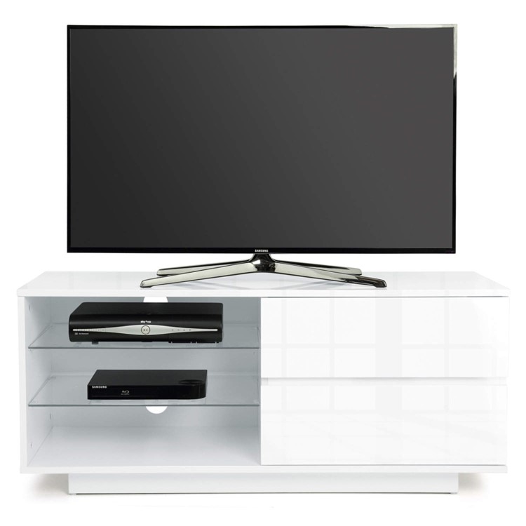 MDA Designs Gallus TV Cabinet in High Gloss White - up to 55 inch