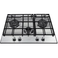 GRADE A3 - Hotpoint 65cm Three Burner Gas Hob - Stainless Steel