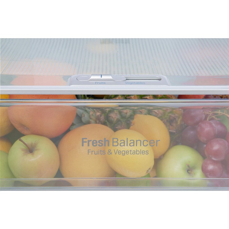 GRADE A1 - LG GBB59PZFZB 1.9m Tall A++ Freestanding Fridge Freezer Shiny Steel