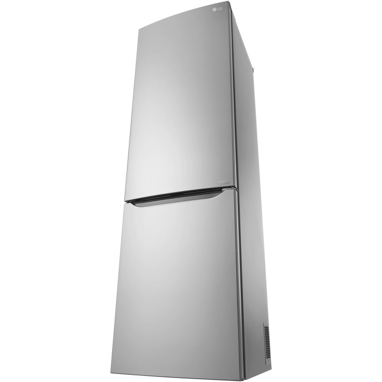 LG GBB60PZJZS Extra Efficient Freestanding Fridge Freezer - Shiny Steel