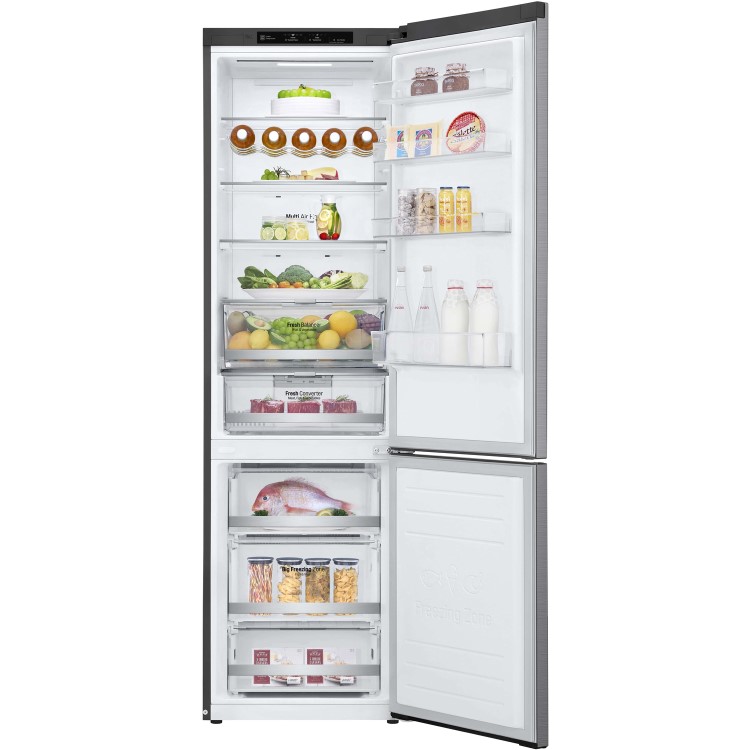 LG GBB72PZEFN Freestanding 70/30 Fridge Freezer With Linear Compressor - Stainless Steel