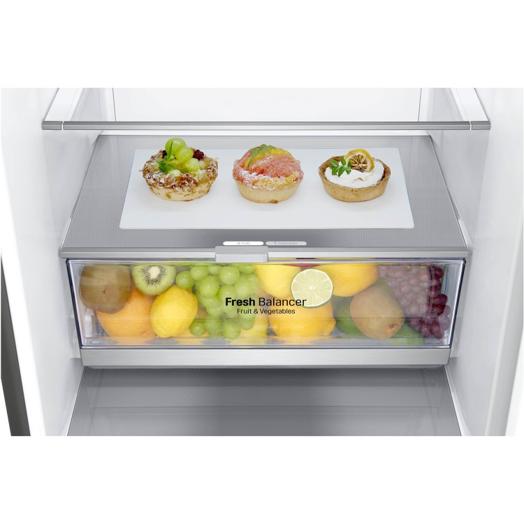 LG GBB72PZEFN Freestanding 70/30 Fridge Freezer With Linear Compressor - Stainless Steel