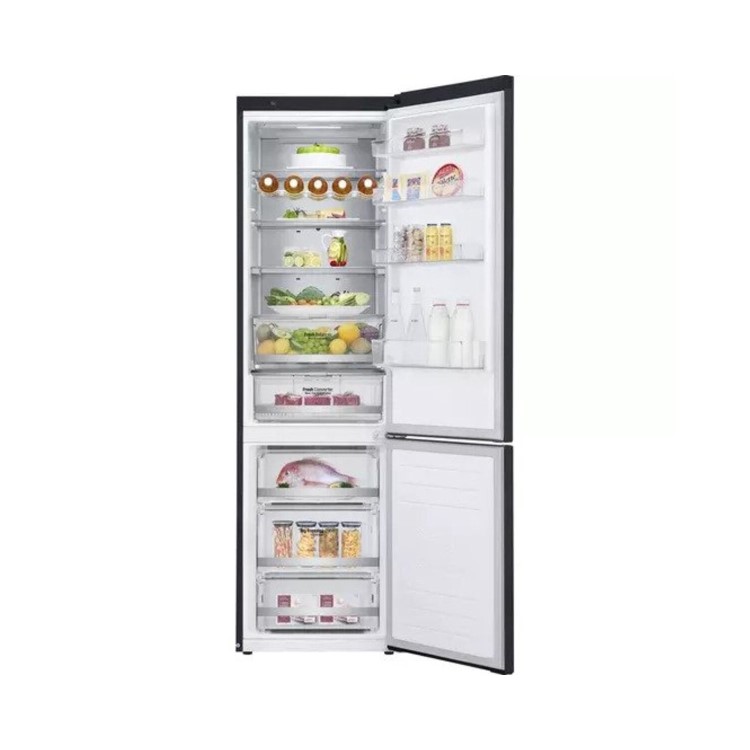 Refurbished LG Centum GBB92MCABP Freestanding 384 Litre 70/30 Frost Free Fridge Freezer Matte Black