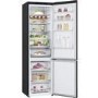 Refurbished LG GBB92MCB2P Freestanding 384 Litre 70/30 Frost Free Fridge Freezer Black