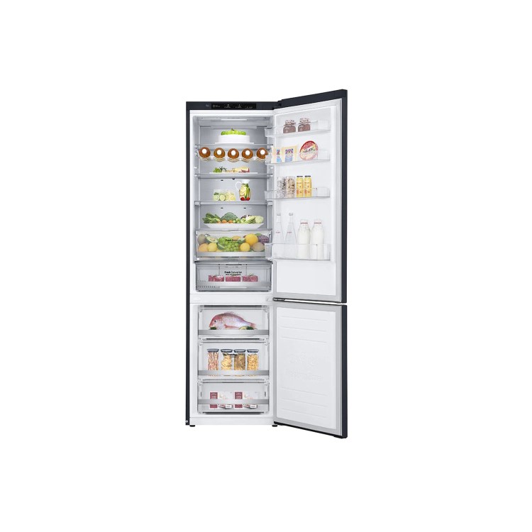 LG 384 Litre 70/30 Freestanding Fridge Freezer - Matte Black
