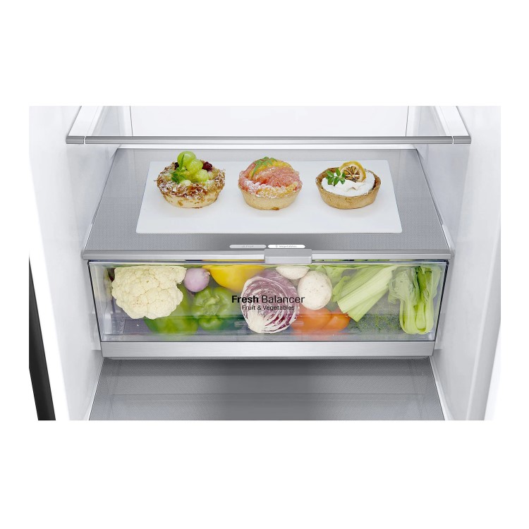 LG 384 Litre 70/30 Freestanding Fridge Freezer - Matte Black