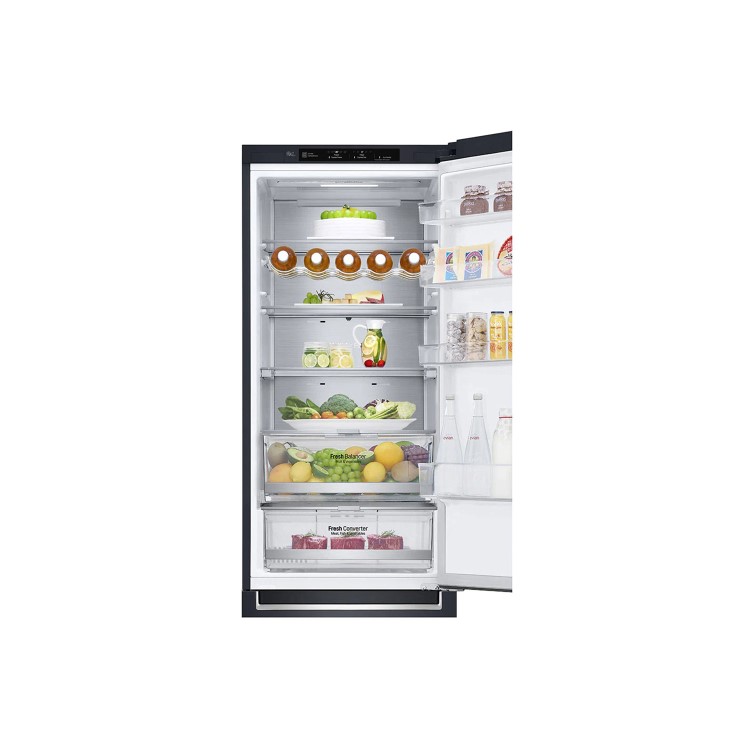 LG 384 Litre 70/30 Freestanding Fridge Freezer - Matte Black