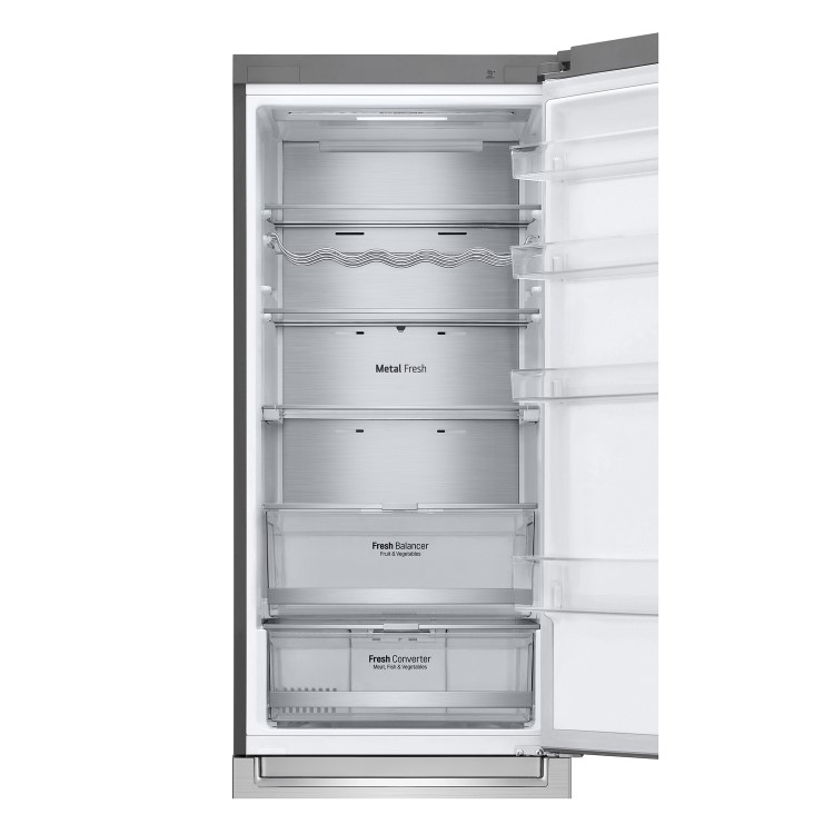 LG 384 Litre 70/30 Freestanding Fridge Freezer - Stainless Steel