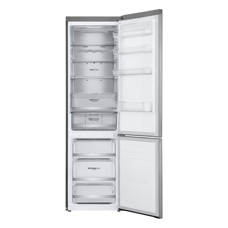 LG 384 Litre 70/30 Freestanding Fridge Freezer - Stainless Steel