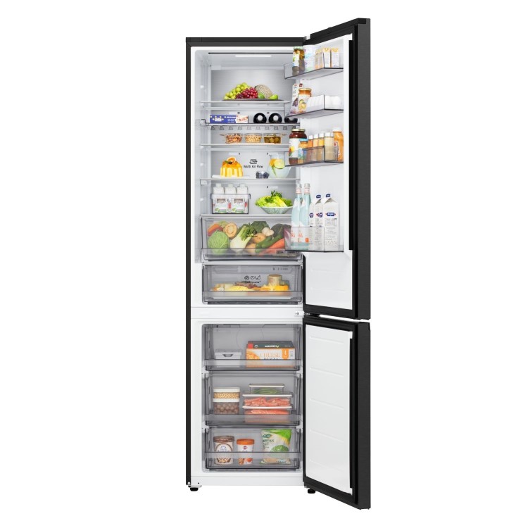 LG NatureFRESH 375 Litre 60/40 Fridge Freezer - Black