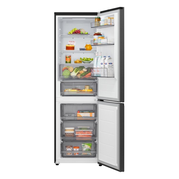 LG 333L 60/40 Freestanding Fridge Freezer - Black