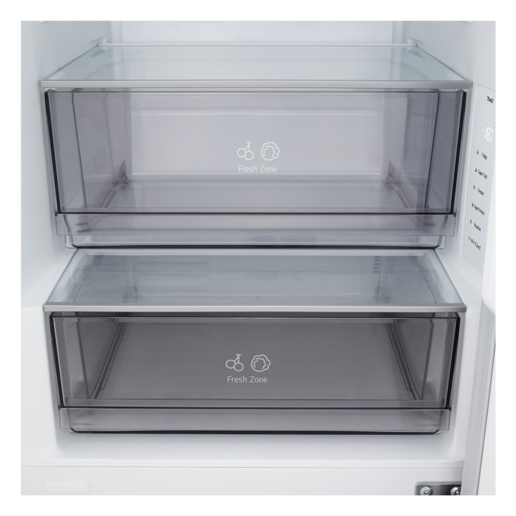 LG 333L 60/40 Freestanding Fridge Freezer - Black