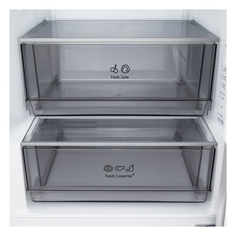 LG NatureFRESH 375 Litre 60/40 Fridge Freezer - Silver