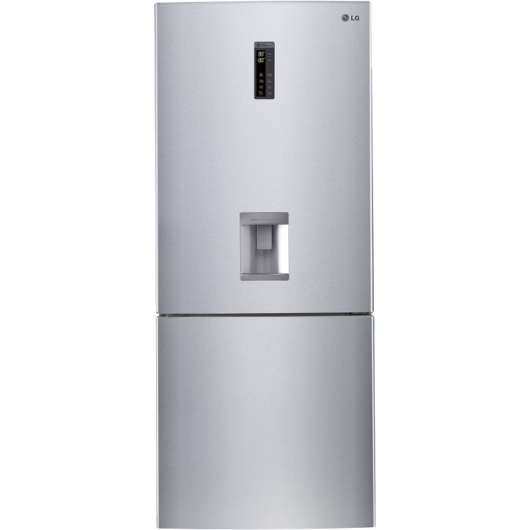 LG GBF548PZDZH 70/30 Frost Free Freestanding Fridge Freezer With Water Dispenser - Steel
