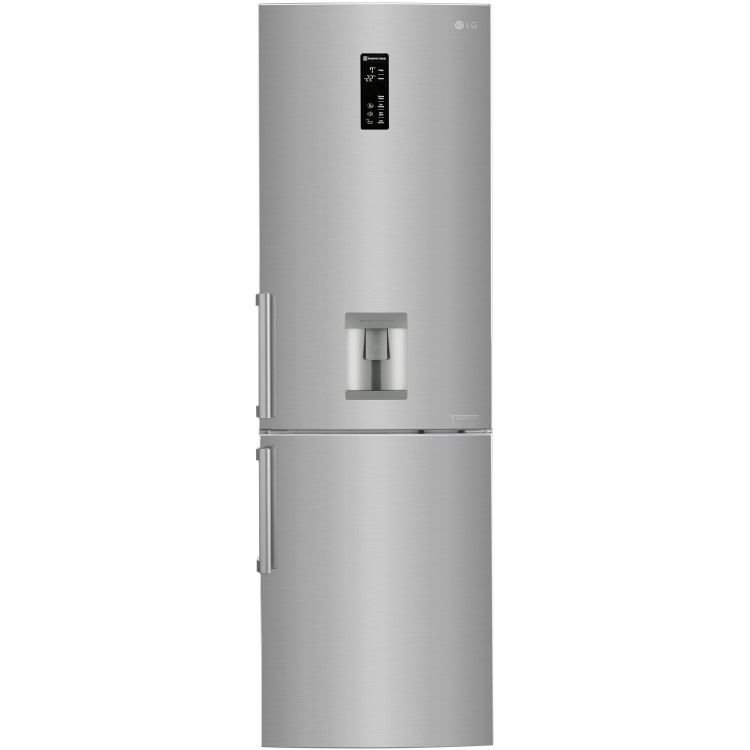 GRADE A1 - LG GBF59PZKZB Premium Extra Efficient Frost Free Freestanding Fridge Freezer With Water Dispenser - Stainless Steel