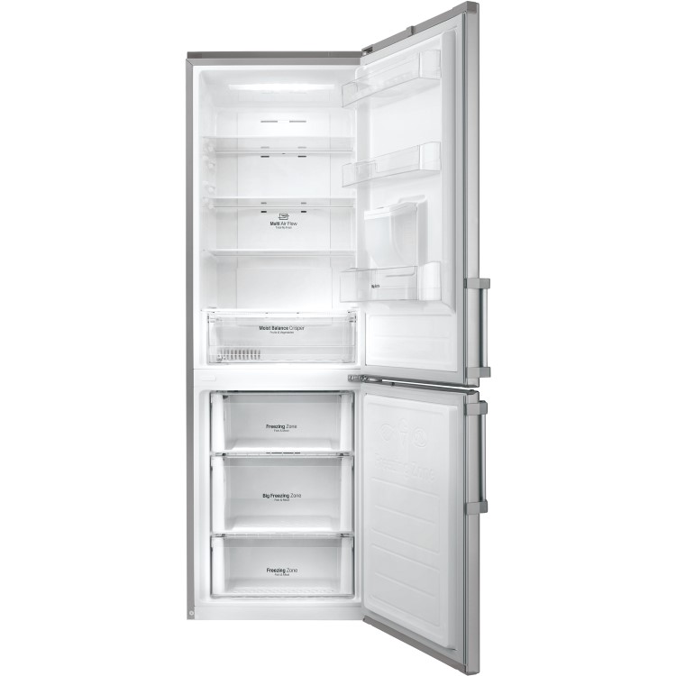 GRADE A1 - LG GBF59PZKZB Premium Extra Efficient Frost Free Freestanding Fridge Freezer With Water Dispenser - Stainless Steel